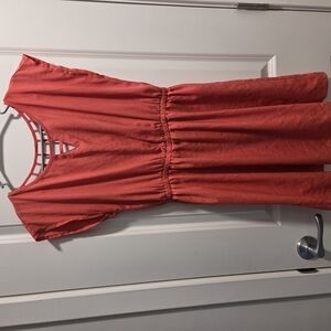 Elegant Coral Dress